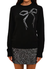 Beach Riot: Jolene Sweater-Trixie Skirt (BR57072RX-BLK-BR56865RX-GUNM)