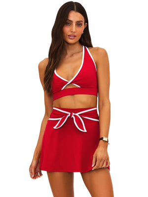 Beach Riot: Twist-Giselle Skirt (BR55607R5-PEPP-BR55607R5-PEPP)