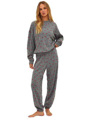 Beach Riot: Devyn Oversized Sweatshirt-Nash Sweatpant (BR60469S6-RLHE-BR60475S6-RLHE)