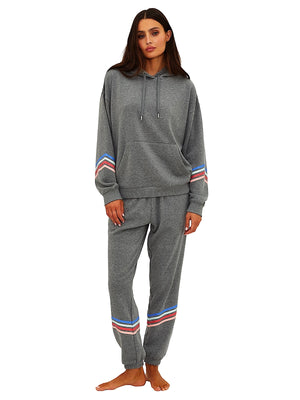Beach Riot: Dess Hoodie-Isabella Sweatpant (BR60876S6-GRY-BR60875S6-GRY)