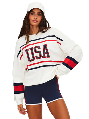 Beach Riot: Devyn Oversized Sweatshirt-Ryder Short (BR63869S6-FICO-BR63778S6-TFCO)