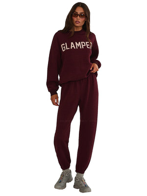 Beach Riot: Devyn Oversized Sweatshirt-Nash Sweatpant (BR67669F6-WIBE-BR67675F6-WIBE)