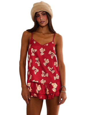 Beach Riot: Lolo Teresa PJ Set (BR70982RX-RED)