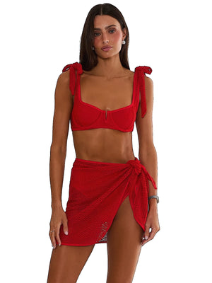 Beach Riot: Mini Sarong (BR65085FX-RED)