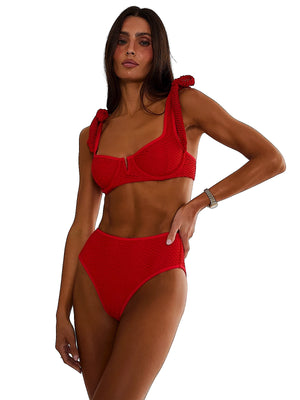 Beach Riot: Blair-Rozli Bikini (BR65002FX-RED-BR65024FX-RED)