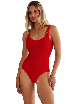 Beach Riot: Elina One-Piece (BR65049FX-RED)