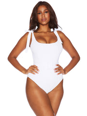 Beach Riot: Sydney Belted One Piece (BR8042C-WHT)