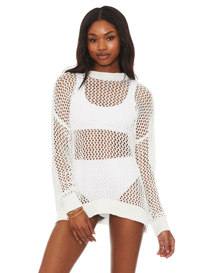 Beach Riot: Hilary Sweater White (BR8972C-WHT)