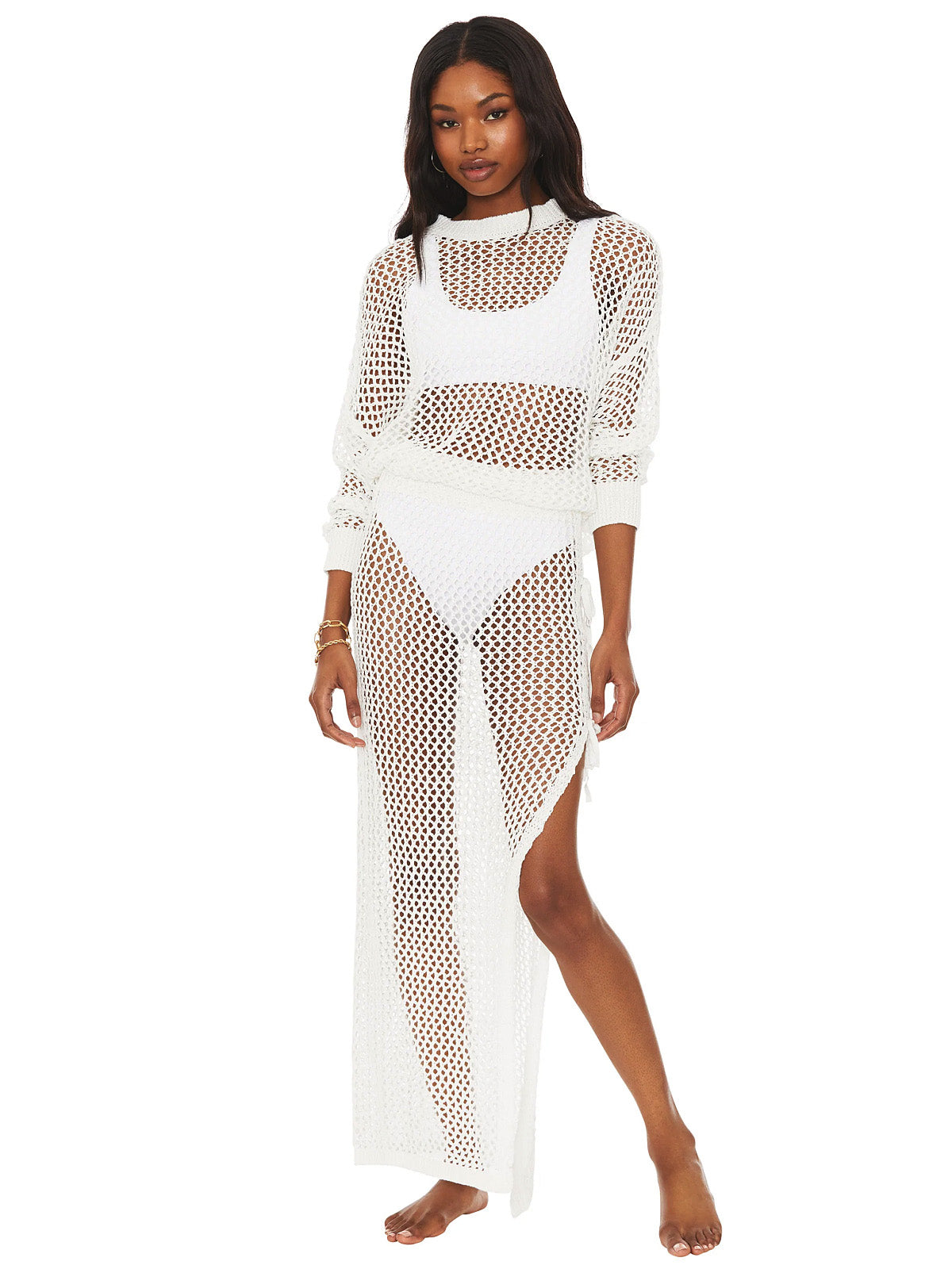 Beach Riot: Deborah Skirt White (BR8965C-WHT)