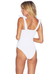 Beach Riot: Sydney Belted One Piece w/ Padding (BR8042C2-WHT)