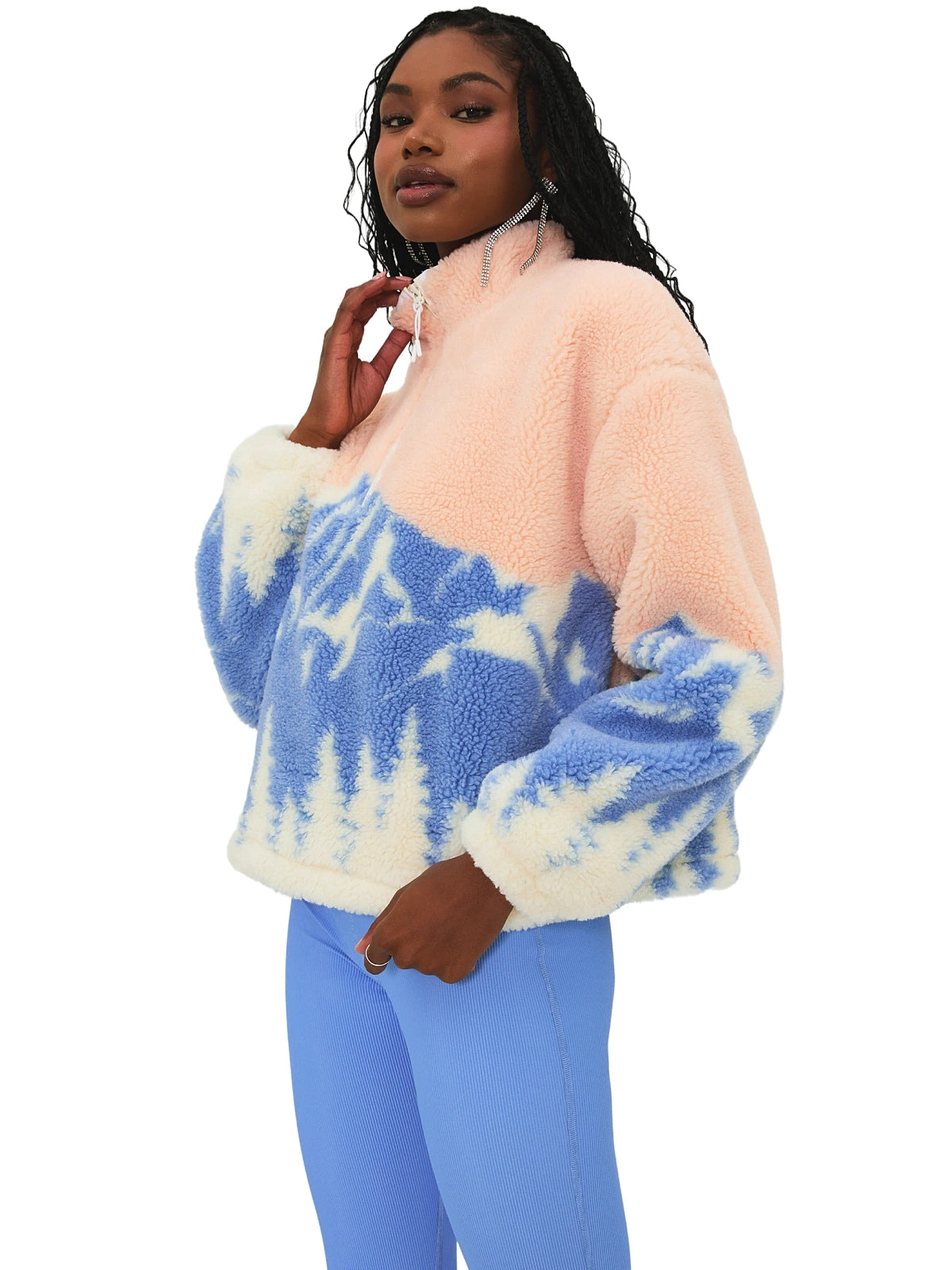 Beach Riot: Leona Sherpa Pullover | Swimwear World
