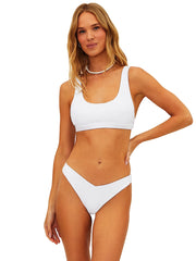 Beach Riot: Peyton-Vanessa Bikini (BR8004C-WHT-BR8030C-WHT)