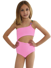 Beach Riot Kids: Little Brynn One-Piece (BRG57144R5-PEAP)