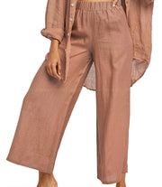 Playa Shirt Dress-Tallows Wide Leg Pant