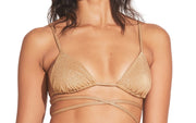 Sol Strappy Wrap-Moss Adjustable Side String Bikini