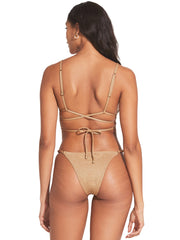 Vitamin A: Sol Strappy Wrap-Moss Adjustable Side String Bikini (204TW-GOG-2370B-GOG)