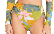 Raya Long Sleeve Swim Tee-Gemma Ruched High Waist Bikini
