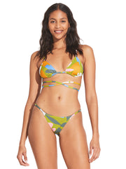 Vitamin A: Sol Strappy Wrap-Moss Adj Side String Bikini (204TW-MTP-2370B-MTP)