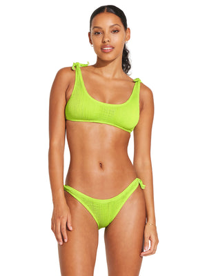 Vitamin A: Marley Bralette-Lou Crinkle Tie Side Bikini (2312T-ESL-2312B-ESL)