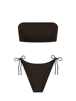 Vitamin A: Nala Bandeau-Elle Tie Side Bikini (6131592-DEH-6082592-DEH)
