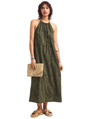 Vitamin A: Alora High Neck Dress (6124593-OLE)