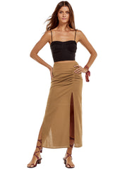 Vix: Black Yana-Clara Long Skirt (385-713-001-312-705-101)