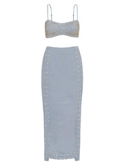 Vix: Gwen Detail Short Cami-Lana Detail Midi Skirt (407-764-051-529-764-051)