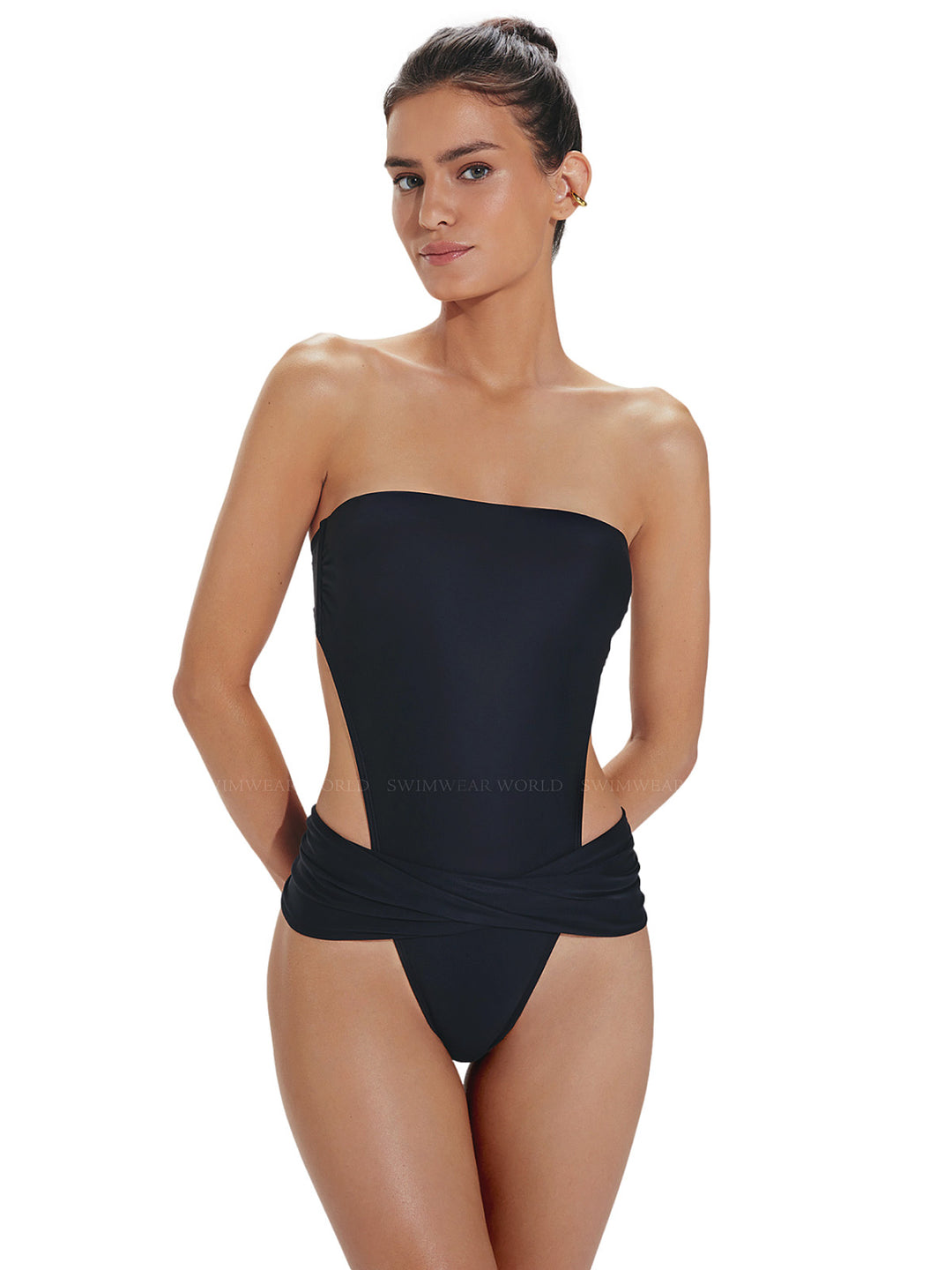 【rolarola】韓国人気/水着★SHIRRING LACE ONEPIECE SWIMSUIT★ rolarola】韓国人気☆SHIRRING LACE ONEPIECE SWIMSUIT (S，M)