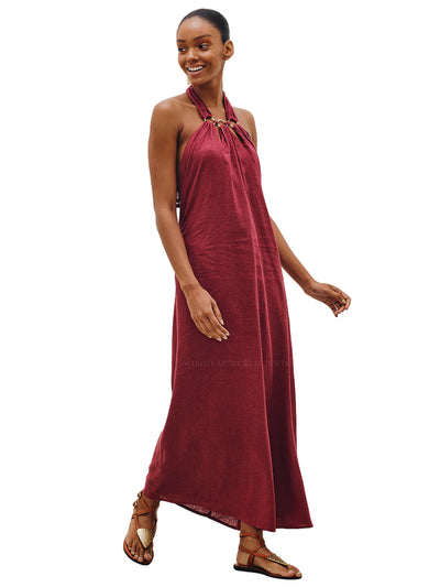 Vix: Susan Detail Long Dress (416-773-021)