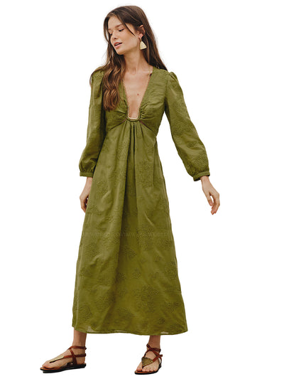 Vix: Amelie Detail Midi Dress (379-788-007)