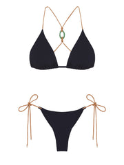 Vix: Tuane T Back Tri-Tie Side Bikini (085-801-001-100-801-001)