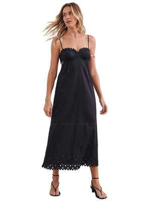 Vix: Tess Detail Long Dress (394-801-001)