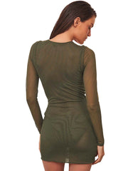 Vix: Emily Long Sleeve Short Cover Up (346-850-015)