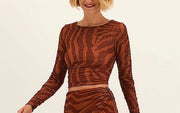 Mira Long Sleeve Blouse-Amira Long Skirt