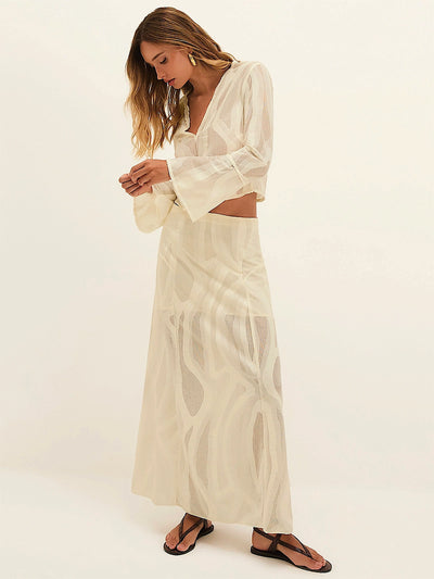 Vix: Avila Long Sleeve Blouse-Avila Long Skirt (VR262078-VR262079)