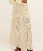 Avila Long Sleeve Blouse-Avila Long Skirt