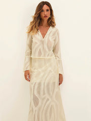 Vix: Avila Long Sleeve Blouse-Avila Long Skirt (VR262078-VR262079)