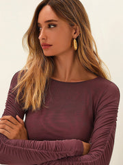 Vix: Mira Long Sleeve Blouse-Amira Long Skirt (VR262042-VR262043)