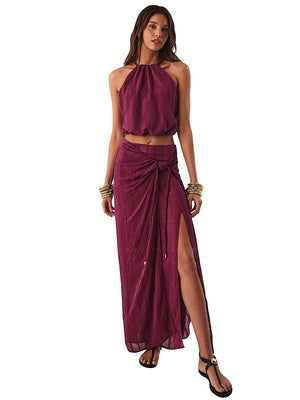 Vix: Thalia Blouse-Kara Midi Skirt (VS262135-VS262137)