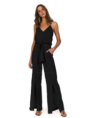 Vix: Black Nora Jumpsuit (426-407-001)