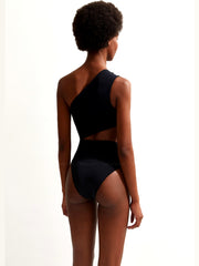 Oye Swimwear: Rhea with Gold Buttons (RHEAWGBT-BLK)