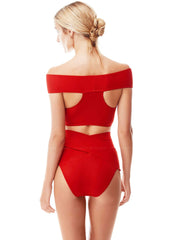 Oye Swimwear: Lucette Bikini (LUCT-RED-LUCB-RED)