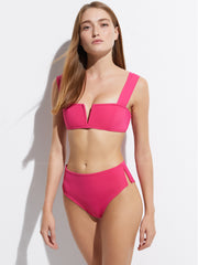 Oye Swimwear: Victoria High Rise Bikini (VICT-LIP-VICBH-LIP)