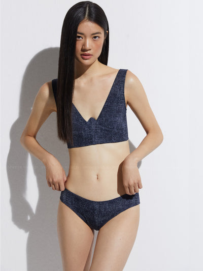 Oye Swimwear: Angelina Low Rise Bikini (ANGTL-DNM-ANGBL-DNM)