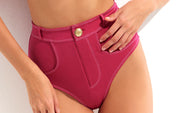 Lavinia W Gold Buttons Bikini ::RET