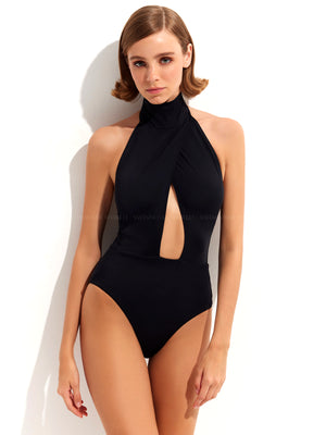 Oye Swimwear: Lolita One Piece (LOLITAO-BLK)