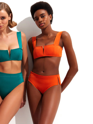 Oye Swimwear: Victoria Low Rise Bikini (VICTOT-PUMP-VICTOBL-PUMP)