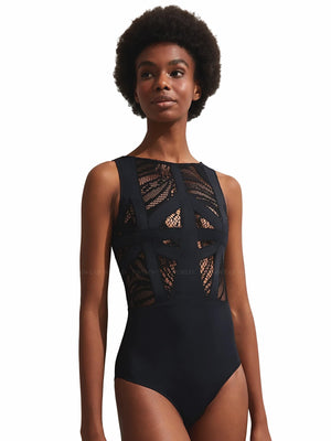 Oye Swimwear: Elsa One Piece (ELSAOP-BLK)