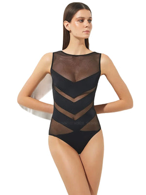 Oye Swimwear: Shaw One Piece (SHAWOP-BLK)