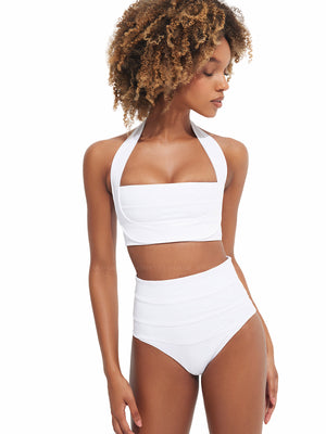 Oye Swimwear: Marge Bikini (MARGET-WHT-MARGEB-WHT)